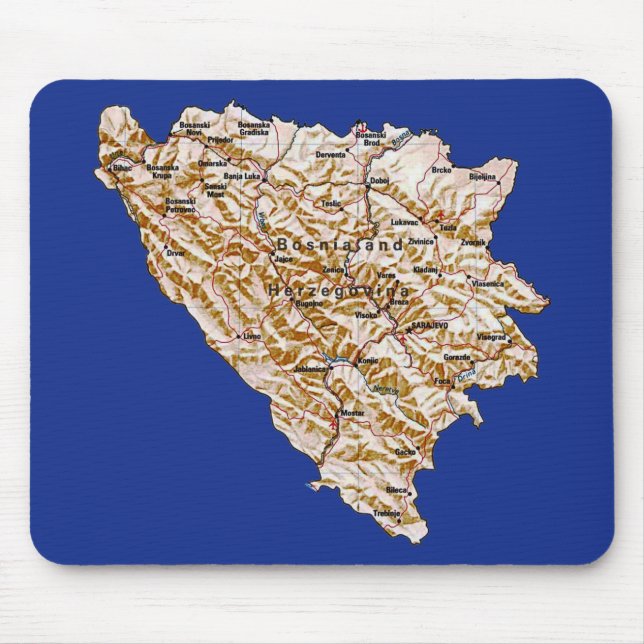 Mousepad da Bósnia-Herzegovina (Frente)