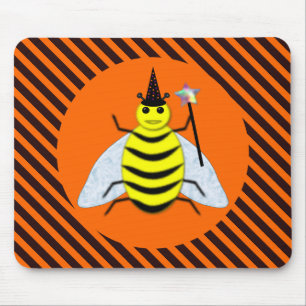 Mousepad Da bruxa mágica da abelha do Dia das Bruxas