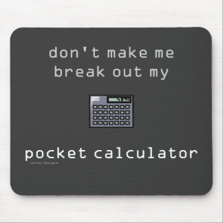 mousepad da calculadora de bolso
