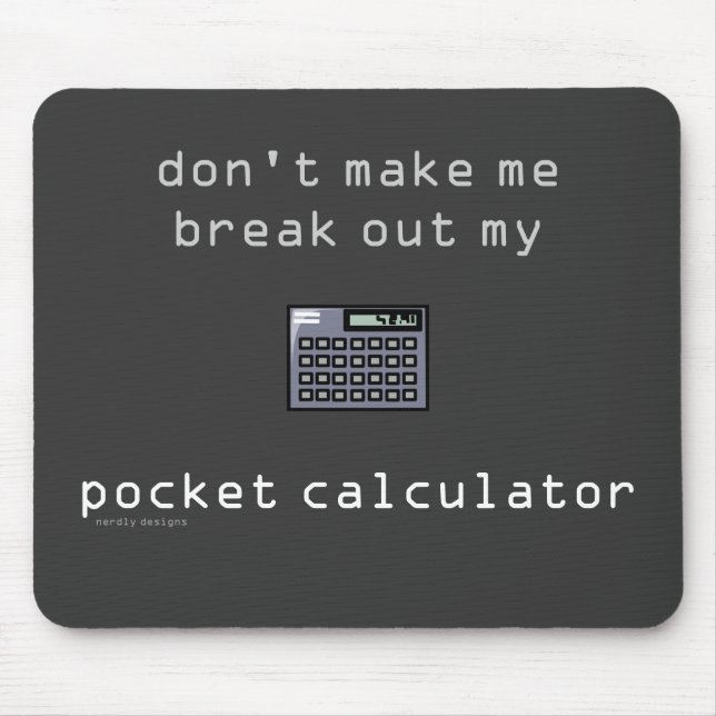 mousepad da calculadora de bolso (Frente)