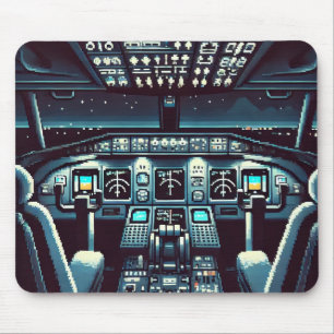 Mousepad da Cockpit Retro (Escuro)