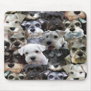Mousepad da colagem do Schnauzer