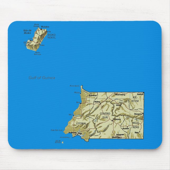 Mousepad da Guiné Equatorial (Frente)