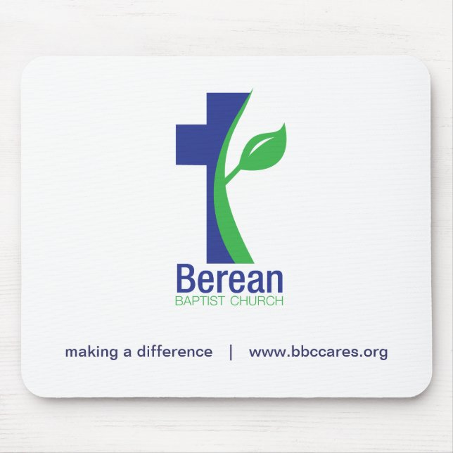 Mousepad da igreja baptista de Berean (Frente)