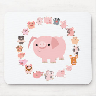 Mousepad da mandala do porco