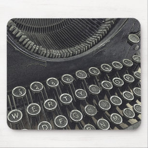 Mousepad da máquina de escrever do vintage