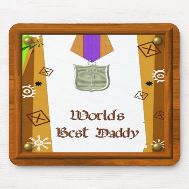 Mousepad da Melhor Medalha do Pai (Frente)