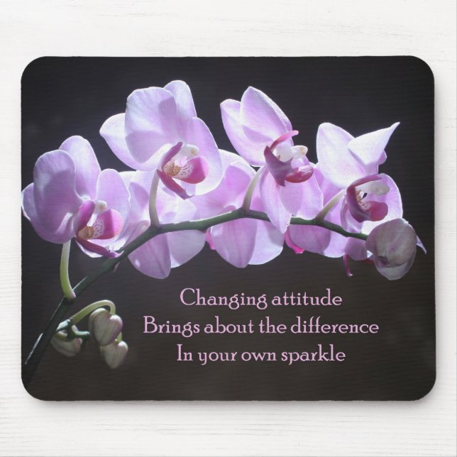 Mousepad da orquídea - atitude em mudança (Frente)