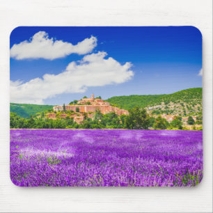 Mousepad da paisagem do campo da lavanda de