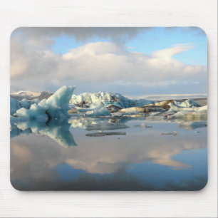 Mousepad da reflexão do lago do iceberg de