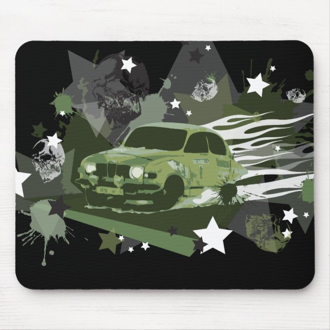 mousepad da reunião do saab do vintage (Frente)
