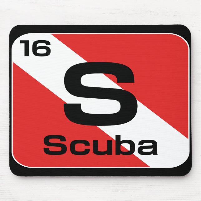 Mousepad da Tabela Periódica de Scuba (Frente)