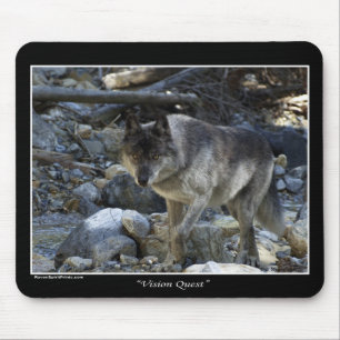 Mousepad Da "tapete do rato do lobo cinzento da procura