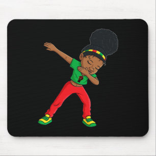 Mousepad Dabbing Black Princess Cute Brown Skin