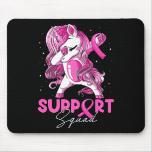 Mousepad Dabbing de consciência de Cancer de mama em quadra