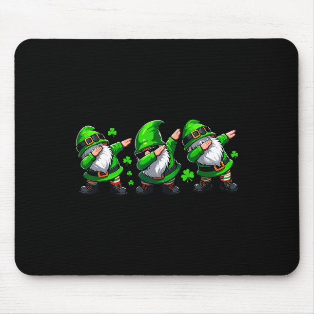 Mousepad Dabbing Gnomos Rua Patricks Dia dos Patricks (Frente)