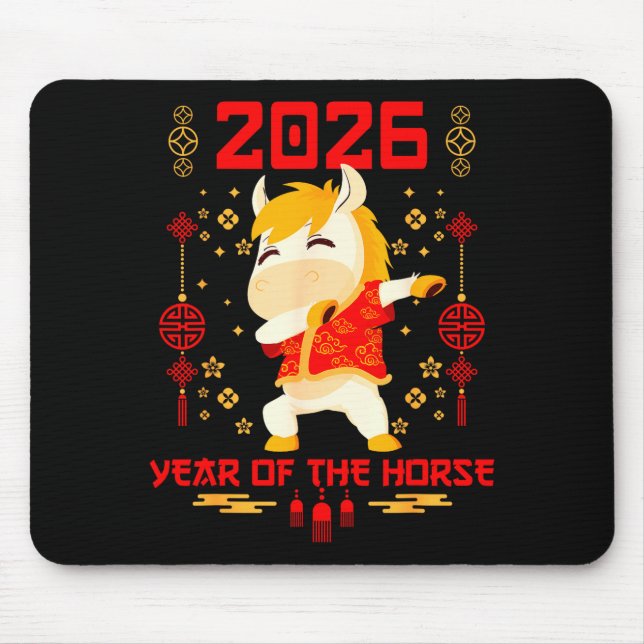 Mousepad Dabbing Horse Chinese New Year Of The Horse2026  (Frente)