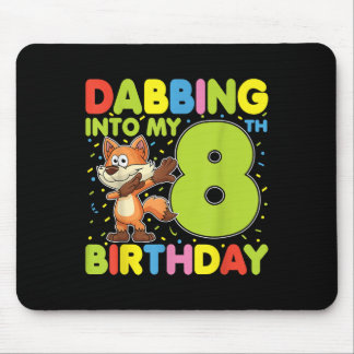Mousepad Dabbing In My 8th Birday Fox Oito Anos B