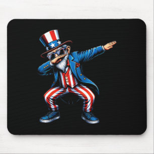 Mousepad Dabbing Tio Sam Funny 4 De Julho Meninos Patriótic