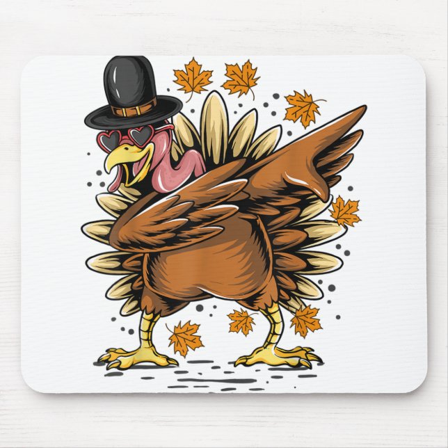 Mousepad Dabbing Turkey - Ação de Graças (Frente)