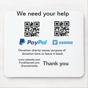 Mousepad Dação Coleção de Dons jar adicionar seu nome q r c