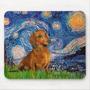 Mousepad Dachshund (Brown1) - Noite Estrelada