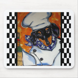 Mousepad Dachshund Chefs