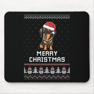 Mousepad Dachshund Christmas