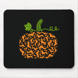 Mousepad Dachshund Doxin Pumpkin Diversão Halloween Cog Lov