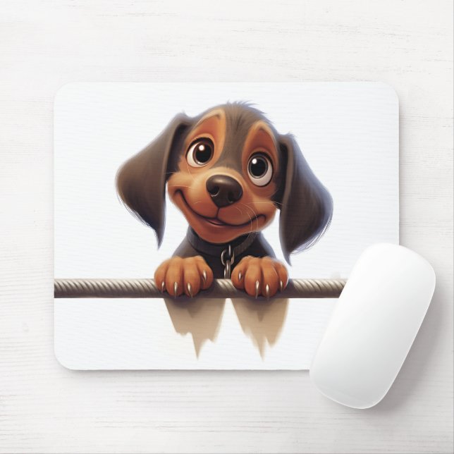 Mousepad Dachshund em Pequim (Com mouse)