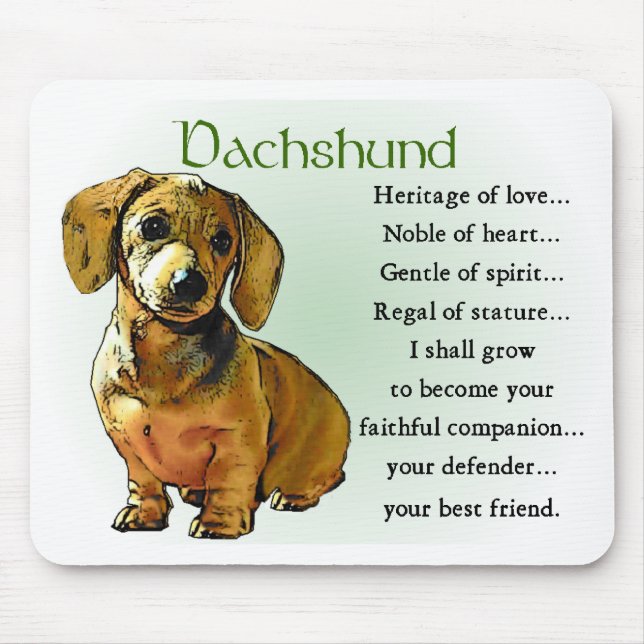 Mousepad Dachshund Gifts (Frente)
