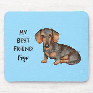Mousepad Dachshund Meu Melhor Amigo Nome Personalizado De P