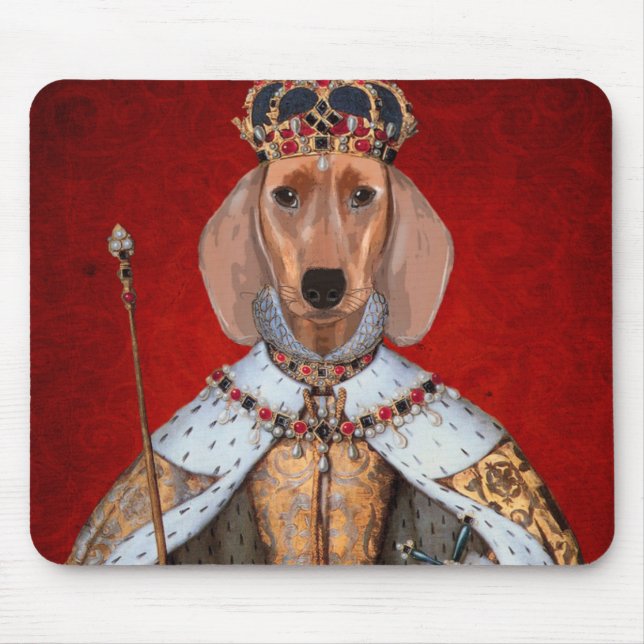 Mousepad Dachshund Queen (Frente)