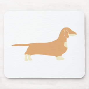 Mousepad dachshund silo fawn e creme