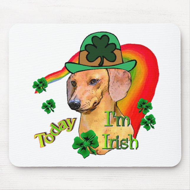 Mousepad Dachshund St Patricks (Frente)