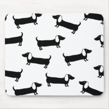 Dachshunds em preto e branco