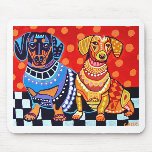 Mousepad Dachshunds pela urze Galler (Frente)
