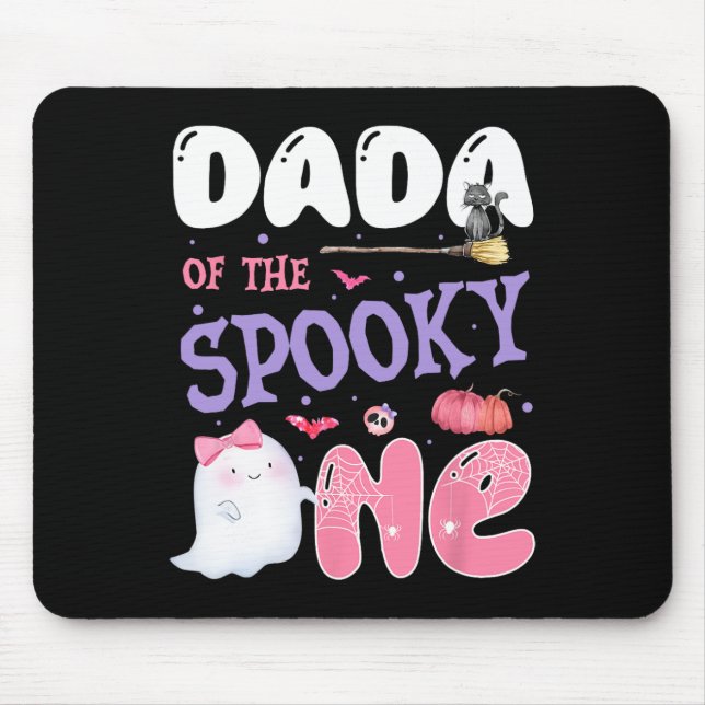 Mousepad Dada De Um primeiro aniversario De Rosa De Hallowe (Frente)