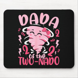 Mousepad Dada do tornado de dois-nado tema de 2º aniversári