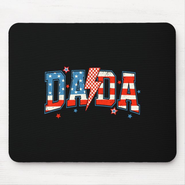 Mousepad Dada Mini 4º De Julho Da Família Americana Que Cor (Frente)