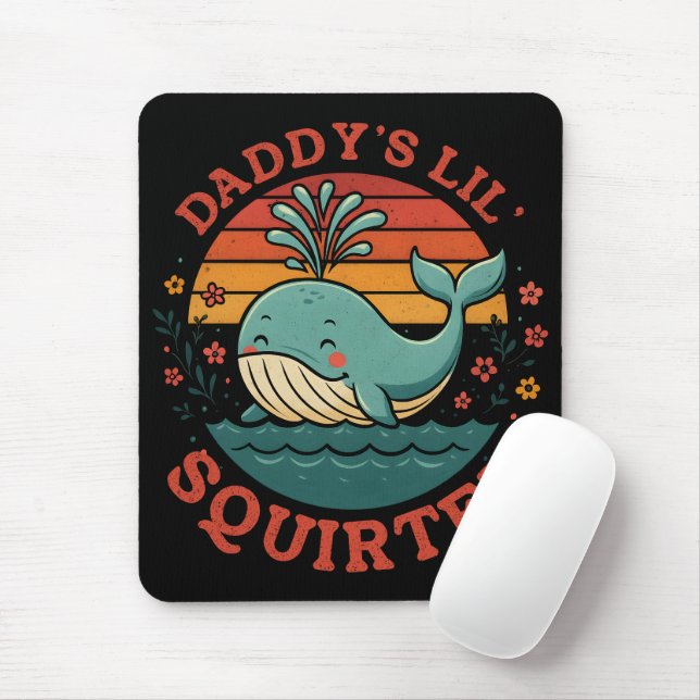 Mousepad Daddys Little Whale (Com mouse)