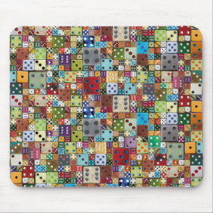 Mousepad Dados coloridos