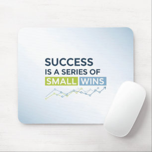 Mousepad Dados do Gráfico de Crescimento Moderno Cota Escri