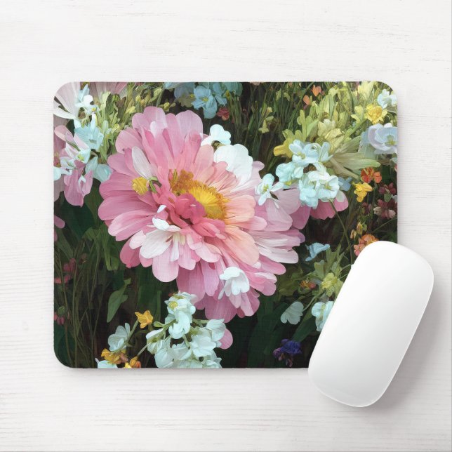 Mousepad Daisy em rosa (Com mouse)