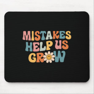 Mousepad Daisy Positive Growth Mindset Retro Professor Back