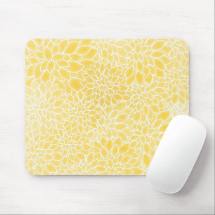 Mousepad Dálias amarelas pastéis