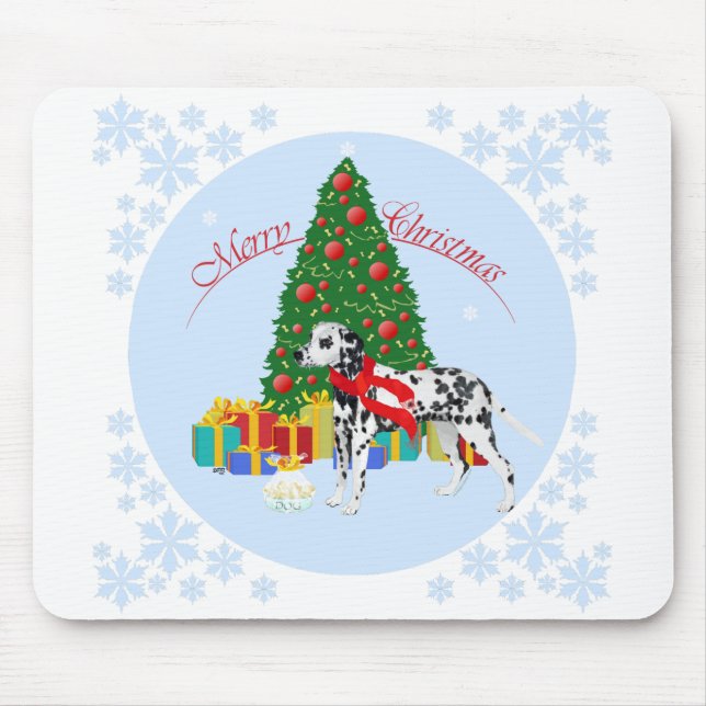 Mousepad Dálmata Feliz Natal (Frente)