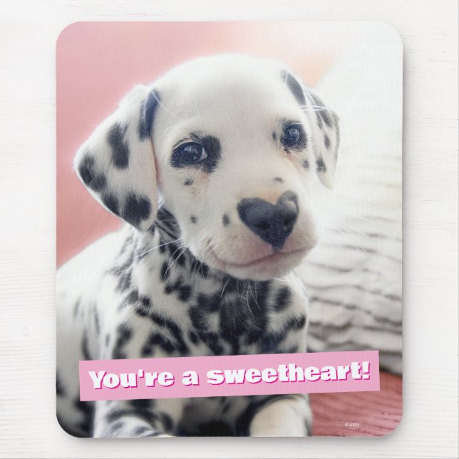 Mousepad Dalmatian Heart Nose (Frente)