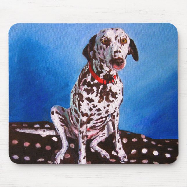 Mousepad Dalmatian no coxim manchado 2011 (Frente)