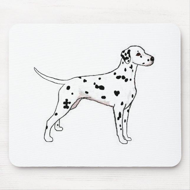 Mousepad Dalmático de aparência negra (Frente)